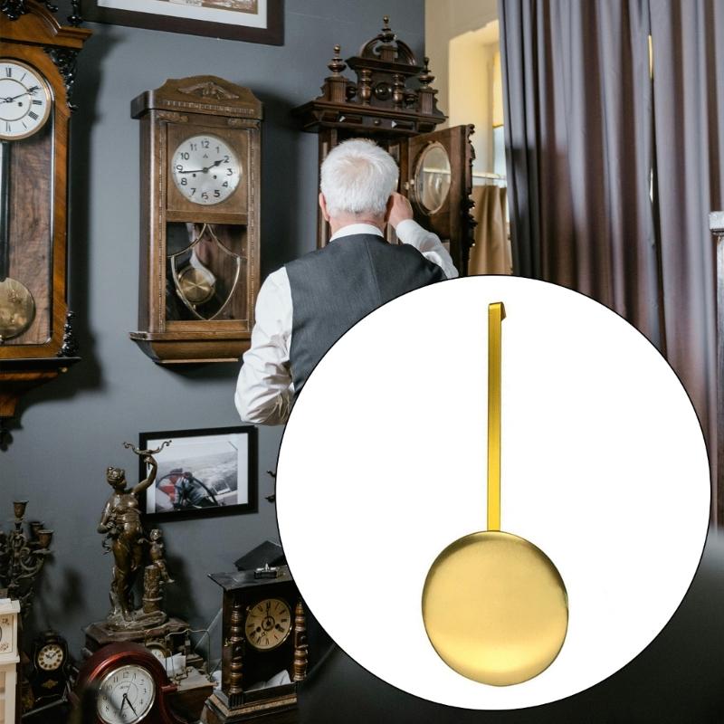 Elegante Reloj de Péndulo Dorado Accesorios para Mecanismos de Relojes de Péndulo, Potenciadores de Movimiento Oscilante Metálicos para Relojes 1 unidad/2 unidades