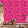 Wallpaper School Supplies Purple and Powder Pink 50x1000