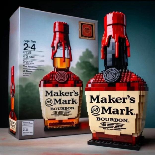 New Creative Building Blocks Wine Bottle Model Whiskey Or Vodka Assembled Bricks Set Desktop Decor High-quality Version Blocks