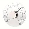 1 termómetro de ventana para interior y exterior, no requiere batería, esfera transparente, termómetro meteorológico, lecturas precisas para el hogar, la oficina, el patio
