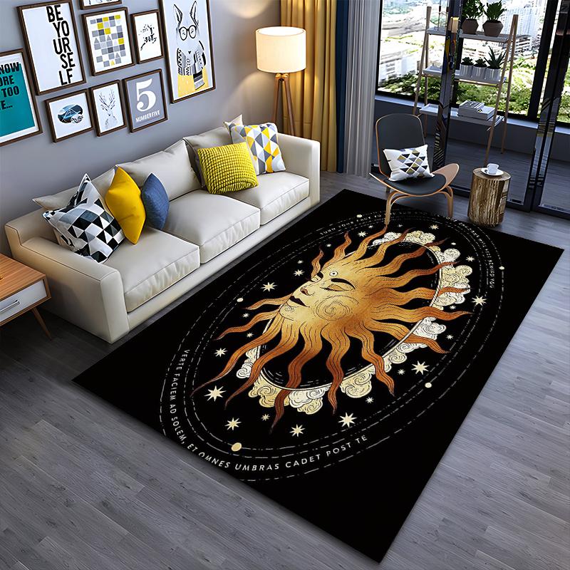 

Sun-Motivated Design with Inspirational Quote Art Suitable for use as an anti-slip game mat for living room and bedroom sofas 40x60cm( 15x23in )