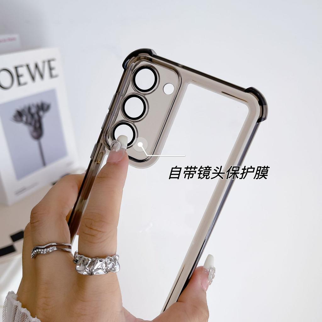 Four Corner Airbag Anti Fall Suitable for Samsung S24ULTRA Mobile Phone Case S23FE Lens Film S22Plus Protective Case