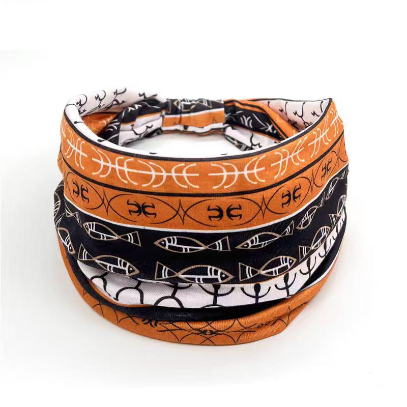 Bohemian Wide Edge African Print Women's Yoga Headband