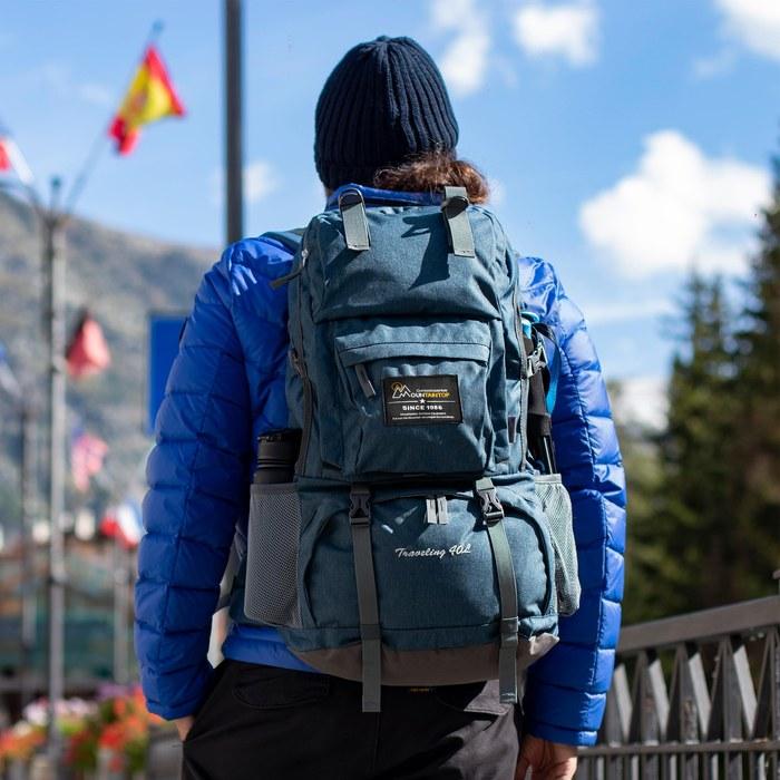 MOUNTAINTOP 40L Hiking Backpack - Smoke Blue
