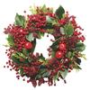 Christmas Wreath & Wall/Fridge Sticker Set: Pine, Cypress, Acacia Bean Design for Home Decor