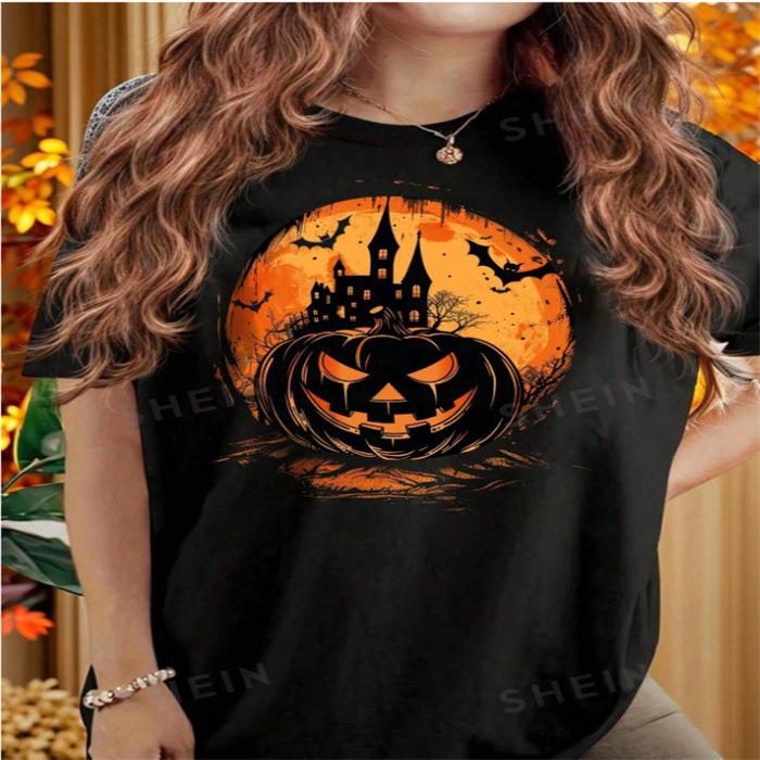 

Летняя женская футболка с коротким рукавом, новая европейская и американская мода, повседневная, для дома, для поездок на работу, универсальная, с круглым вырезом M чёрный