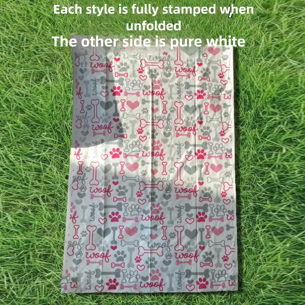 4 Rolls of 80 Thick Dog Feces Bags with Fragrance, Including Cute and Thick Dog Feces Bags, Feces Bags, and Feces Collection Bags