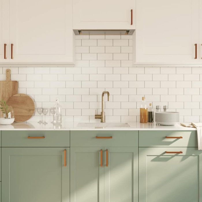 VidaXL Cabinet Handles 10 Pcs, Cupboard Handles, T-Shaped Handles Kitchen Home Interior, Bronze 128 Mm Steel 155406