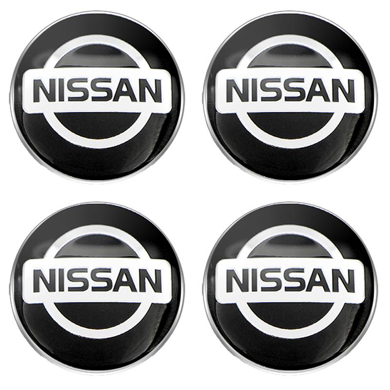 

56mm Car Wheel Stickers Center Hub Cap Car Emblem Badge For Nismo Nissans Tiida Teana Skyline Juke X-trail Almera Qashqai Goods