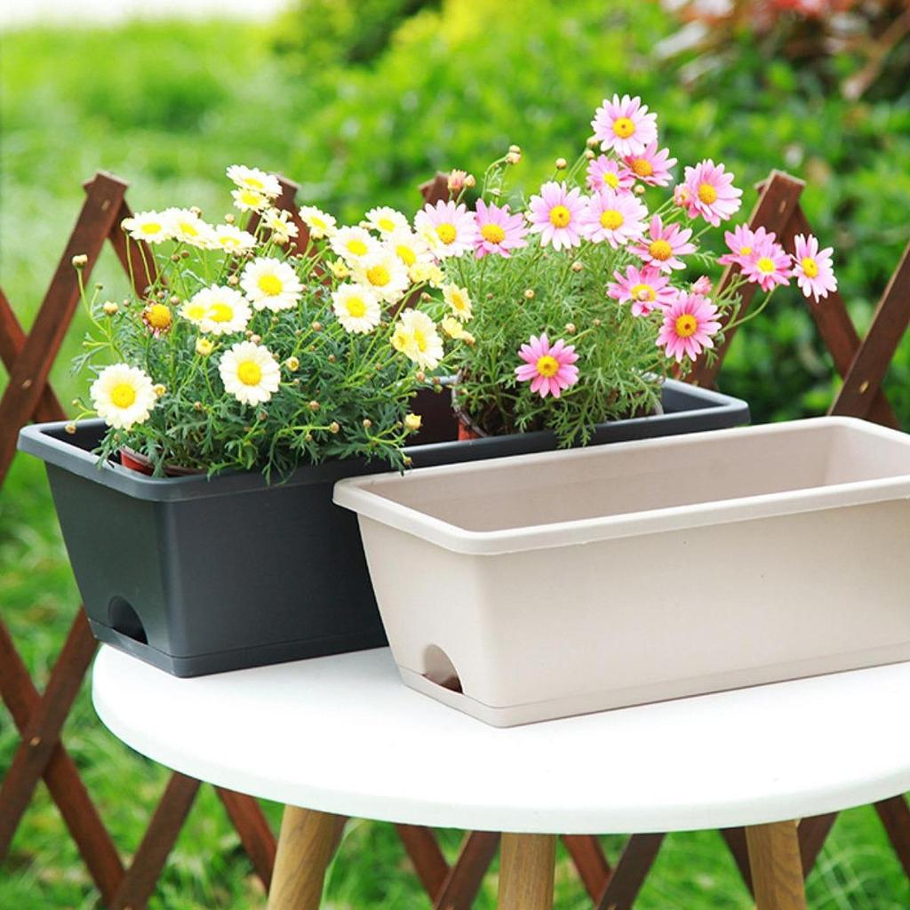 Hanging Flower Pot with Metal Hook Garden Outdoor Garden Plant Pot Balcony Planter for Entrance Railing Deck Vegetable Porch