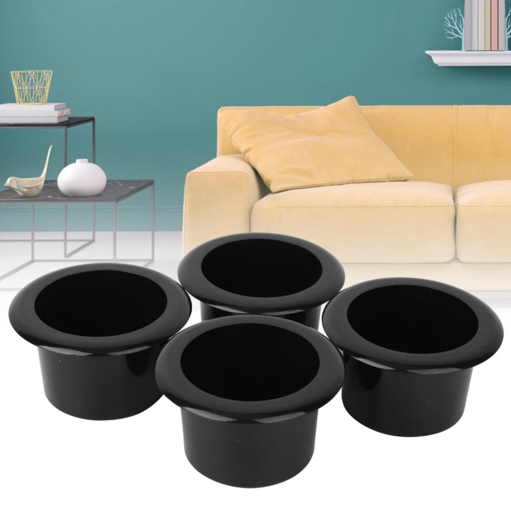 4Pcs ABS Plastic Cup Holder Black Cup Holder Stand Chair Accessories Boat Table