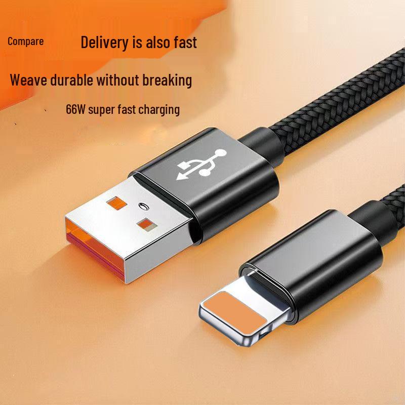 66W Flash Charge Type-C Cable for Huawei, Honor, Xiaomi, OPPO, Vivo - 6A Super Fast Charging