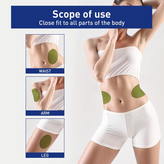 

12Pcs/Set Breathable Body Sculpting Stickers Quick Absorption Useful Medicine Navel Sticker Adhesive Fat Burning Patch