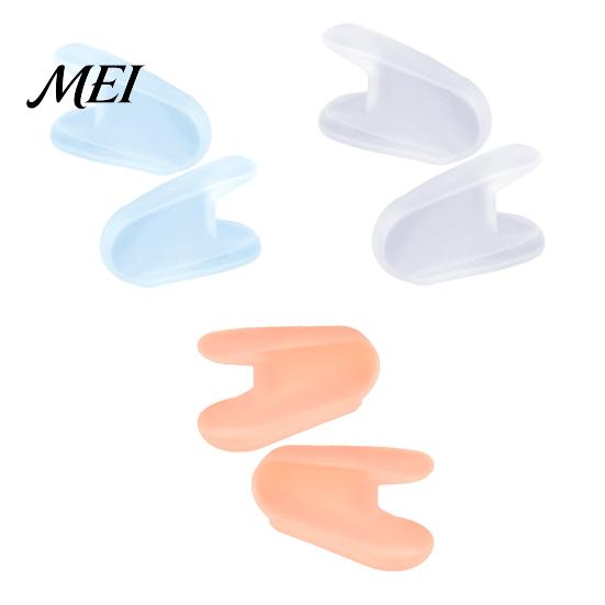 Flexible Toe Spacer 2PCS Gel Separator, Soft Flared Spreader Straightener, Ultra-Thin Non-Slip A-shaped Separator Comfortable Bunion Corrector,