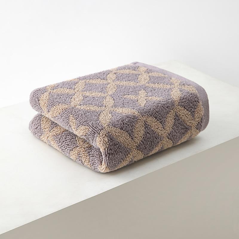 Reine Baumwolle Jacquard Erwachsenenhandtuch Verdicktes Gesichtstuch Plüsch Groß Feuchtigkeitsableitend Langlebig Langlebig Nützlich 34*75