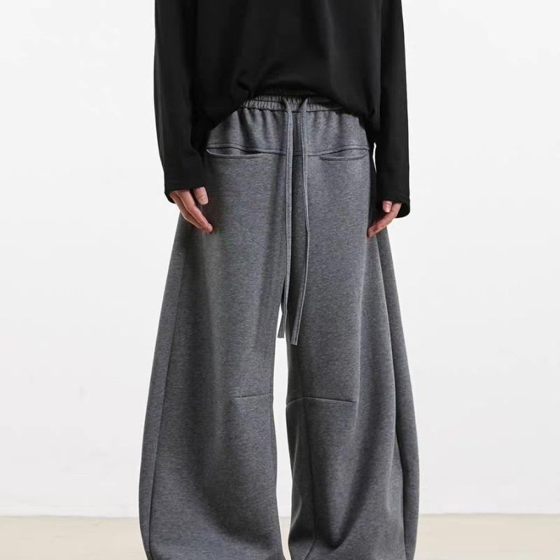 Pantaloni Larghi da Uomo Stile Retrò Americano con Coulisse