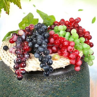 Künstlicher Weintraubenbündel, nützlich, verwelkt nicht, Gummi-Simulations-Traubenbündel, künstliche Pflanze, Simulations-Trauben-Dekor, Simulations-Trauben-Garten-Dekor
