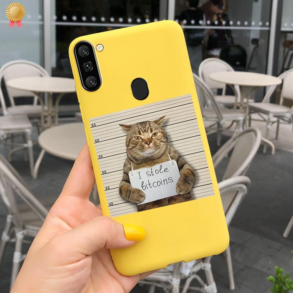 For Samsung Galaxy A11 Case Boy Girl Funny Cartoon Cat Women Silicone Back Case For Samsung Galaxy A 11 SM-A115F 6.4 Funda Cover