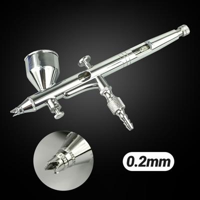 1 Set Airbrush Dual Action Control Outer Adjustment Gravity Feed Precise Nozzle Nail Art Airbrush Makeup Tool