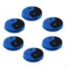 6 Pieces Silicone Tennis Racquet Vibration Dampener Shock Absorber Damper Black and Blue