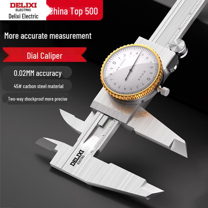 Delixi High Precision 0-300mm Shockproof Stainless Steel Vernier Caliper