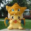 4 Styles Cosplay Plush Mega Shiny Charizard XY Pikachu Cloak Stuffed Toy Cartoon Soft Doll