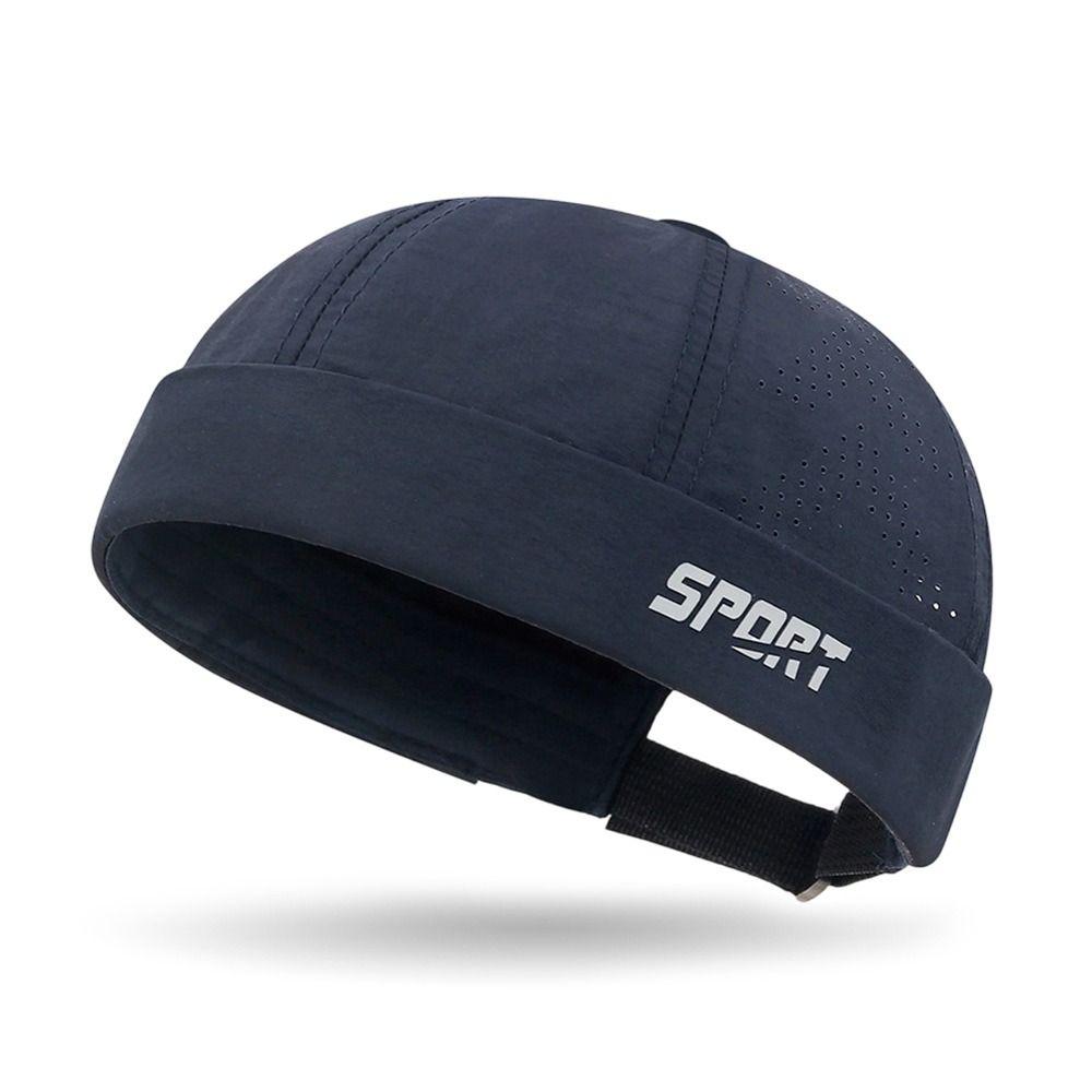 Hip Hop Brimless Docker Cap Quick-drying Skullcap Fashion Melon Beanie Cap  for Men Women