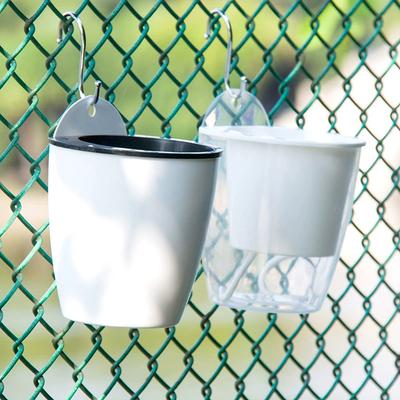 Wall Hanging Flowerpot Automatic Suction Flowerpot Green Flower Pot Round