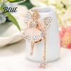 Butterfly Wings Fairy Keychain Flower Rhinestone Charm Cute Dazzling Sparkly