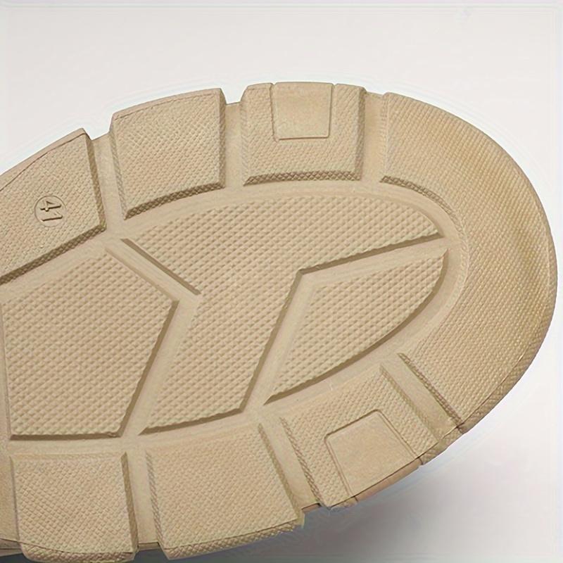 Men's Vintage Solid Color High Top Boots, Comfortable Non-slip Durable Rubber Sole Lace-up Shoes for Men's Outdoor Activities