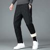 Zima Podzim Muži Sportovní kalhoty Volný Elastický pas Silný plyš Vodotěsné Polstrované Kapsy Volné Rovné Jednobarevné Kalhoty na cvičení
