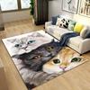 3D Cartoon Cute Cat Area Rug,Carpet Rug for Living Room Children's Room Decoration,Kids Play Crawl Soft Non-slip Floor Mat Gifts