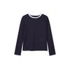 PLASTIC ISLAND Color Block Layered Long Sleeve T-Shirt Ps2Cl361