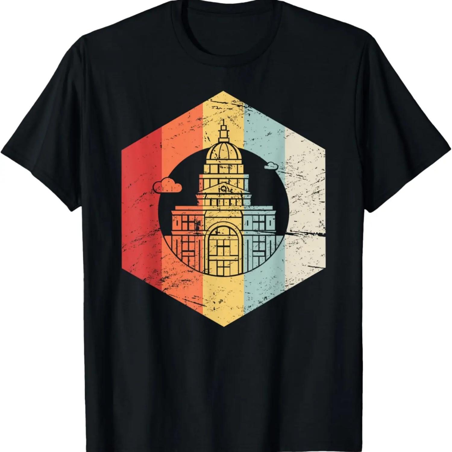 

Retro State Capitol Building _ Austin Texas T-Shirt S чёрный