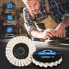 1pc 5Inch 125mm Round Wool Polishing Wheel Wool Felt Pad Grinder Accessories Grinding Disc for Metal Glass Ceramic Polishing