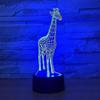 Animali Giraffa Luce Notturna 3D Touch LED Lampade da Tavolo Scrivania Lampada da Scrivania Cambiabile a 7 Colori Tavolo Decorazione Stanza Casa Regalo, Regalo di Compleanno Regalo di Natale Gi