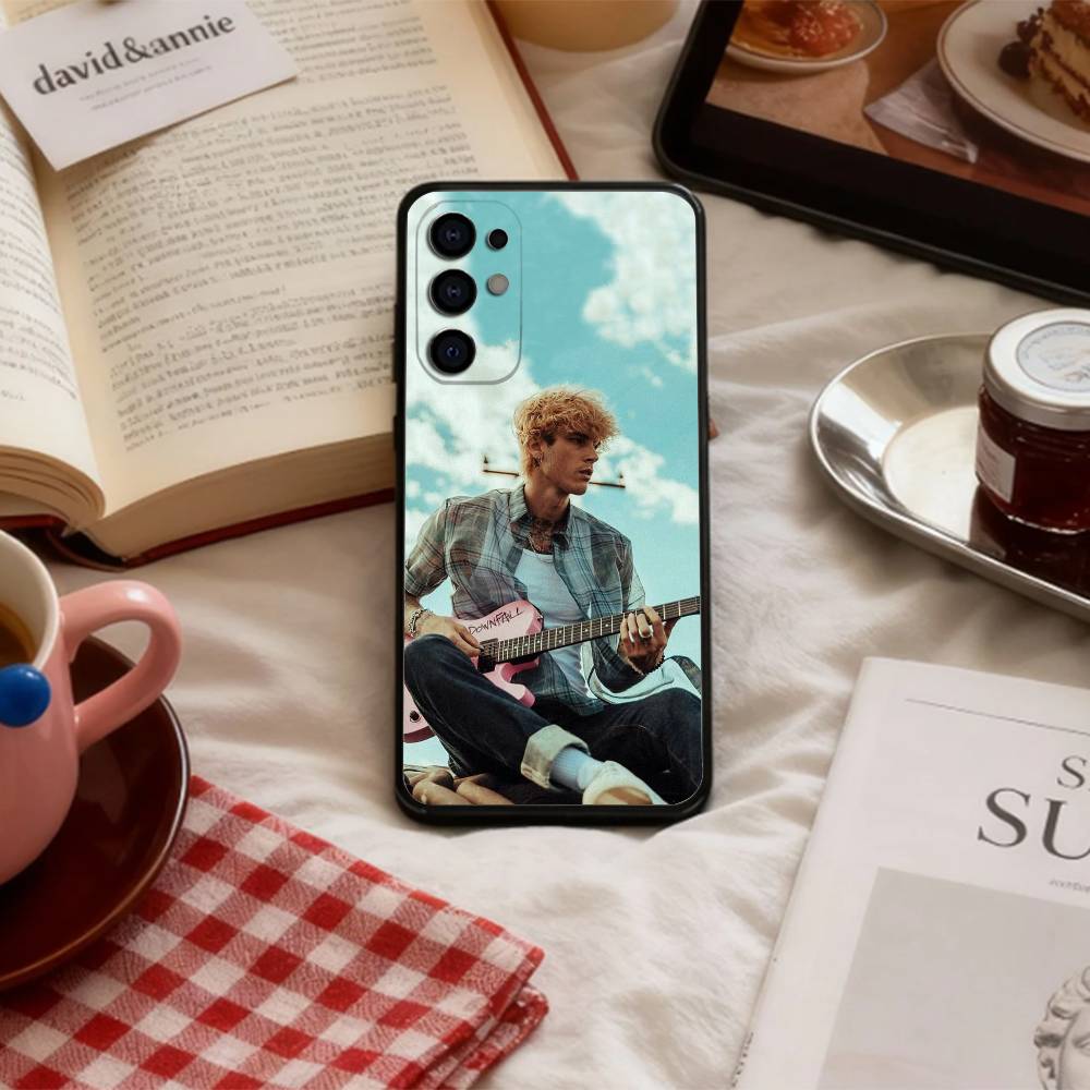 Rock Music M-MGK Kelly Phone Case For Samsung S 25,24,23,22,30,21,10,9,Ultra,Plus,Lite,FE,4,5 G Soft Black Case