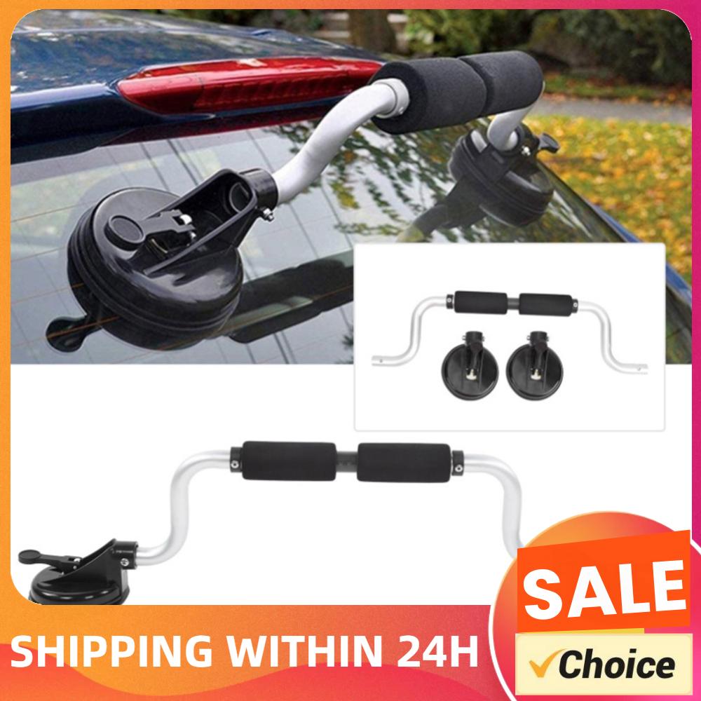 Kayak Boat Roller Suction Cup Type Load Assist Strong Suction with Foam Rollers for Mounting Kayaks and Canoes To Car Tops-Black