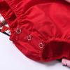 Valentine's Day Baby Kids Sleeveless Printed Romper jumpsuit+headband Set outfit