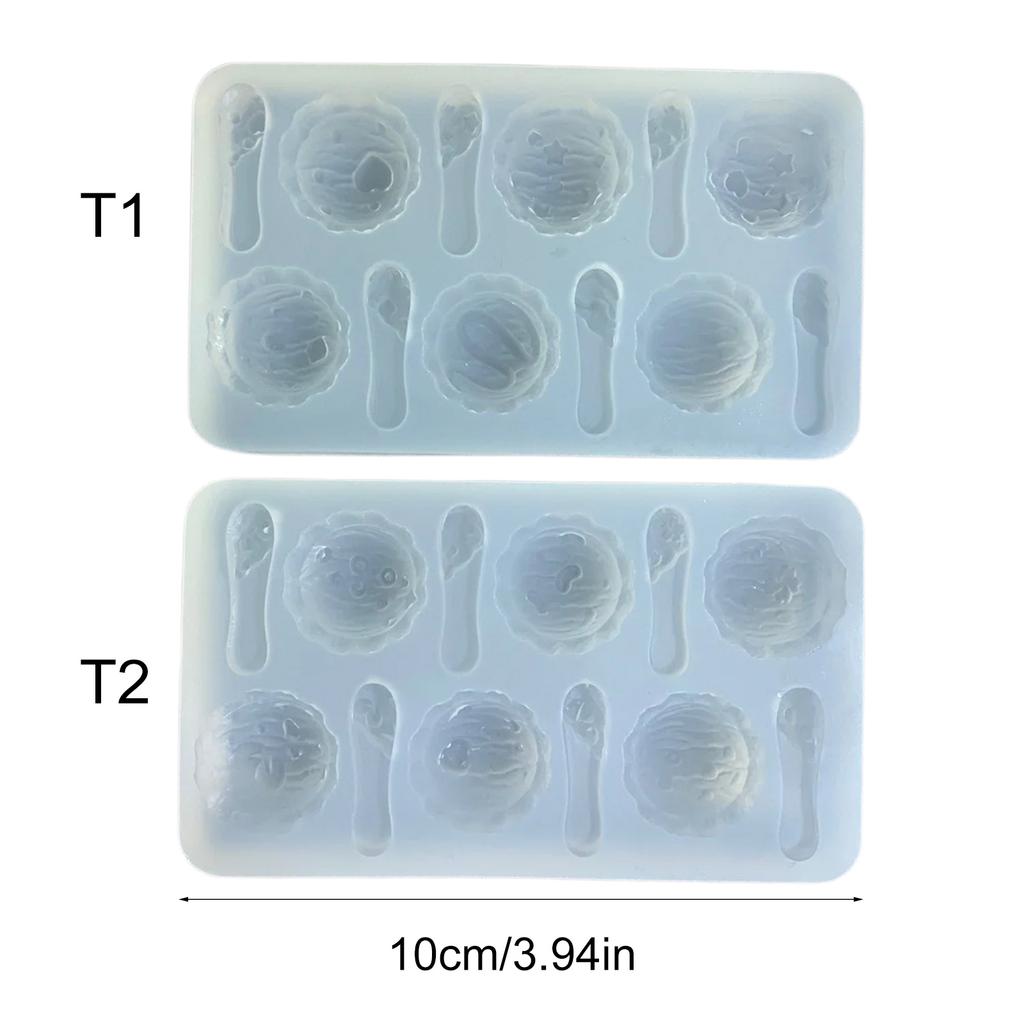 Ice Cream Ball Jewelry Mold Flexible Epoxy Resin Molds Practical DIY Silicone Mold for Handmade Chocolates and Soap