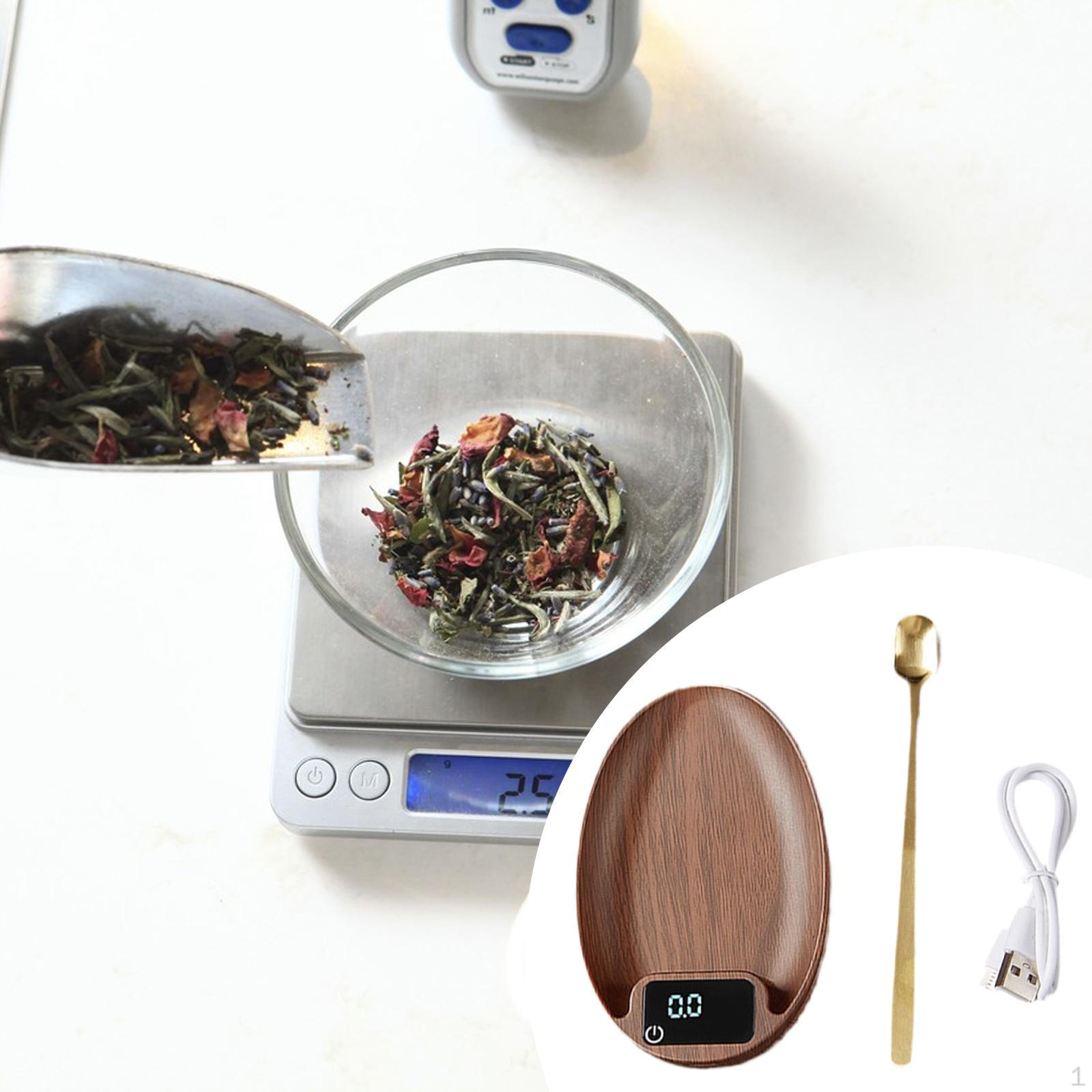 

Coffee Scale Lightweight Small Convenience Pocket Electronic Weighing Spoon for Baking Brown