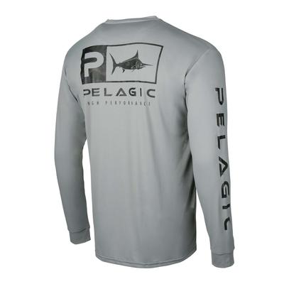 PELAGIC Long Sleeve Crew Neck Fishing Suit Sunscreen Ice Silk Feeling Luya Fishing Breathable Leisure Sports Fishing Suit