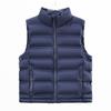 Women S Korean Style Short Waistcoat Stand Collar Zip Pocket Slim Fit Lightweight Vest