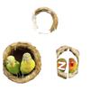 Straw Bird Nest for Budgerigars, Cockatiels, Quails, Pigeons, and Peonies - Hanging Breeding and Egg-Laying Supply