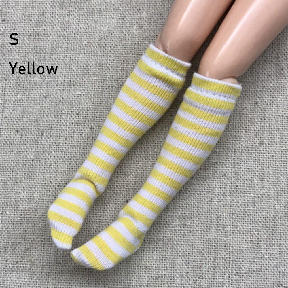 1 Pair Fashion Children  Girl DIY 's Clothes Accessories 1/6  Stockings Christmas Gift Stripe Socks