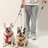 Wave Pattern Double Head Dog Rope Removable Dual Dog Leash Two Dog Lead Rope  Outdoor Walking