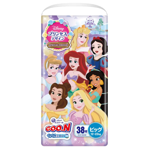 

[брюки большого размера] впитывающие штаны 2 22 кг 38 штук унисекс дизайн принцессы диснея