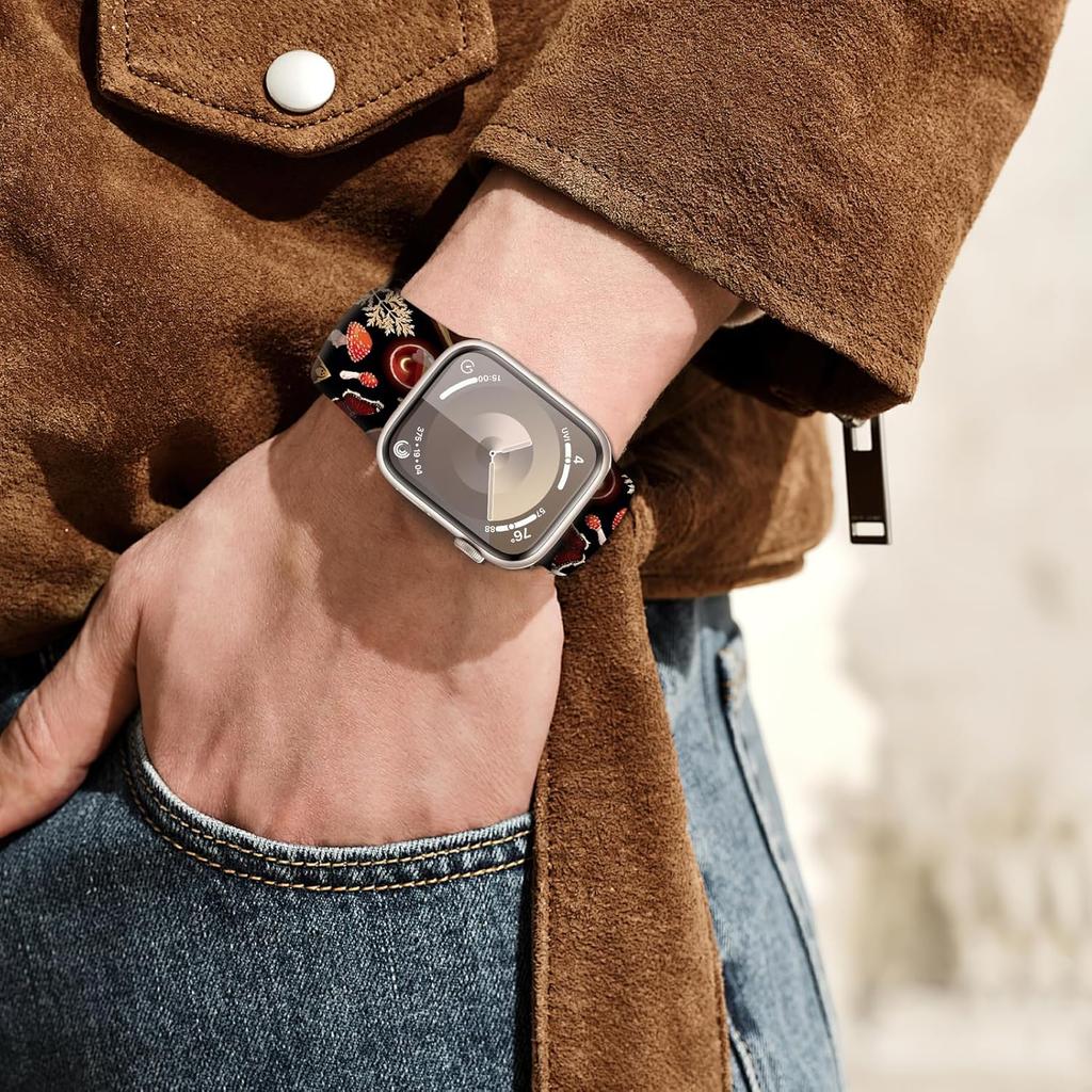 Compatible with iWatch Band 38mm 40mm 41mm 42mm 44mm 45mm 49mm for Women, Cute Fadeless Replacement Strap for iWatch SE Series 9 8 7 6 5 4 3 2 1