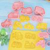 8Pcs Engineering Lkw Cookie Cutter Kunststoff 3D Cartoon Pressbare Keks Form