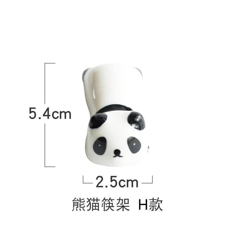 Mode Keramik Essstäbchen Cartoon Halter Ständer Panda Essstäbchenhalter Matte Essstäbchen Pflege Mode Küchengeschirr Werkzeuge